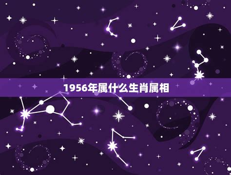 1956年生肖|生肖查询：1956年属什么生肖？